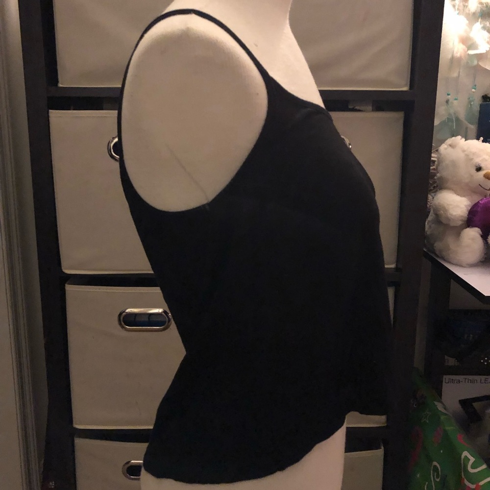 H&M divided brand black cropped tank